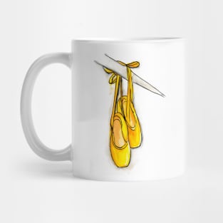 Yellow Pointe shoe Mug